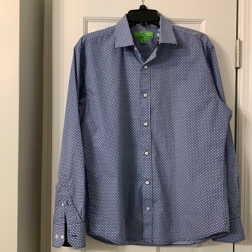 Mens button down shirt M Bristol & Bull brand like new